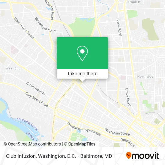 Club Infuzion map