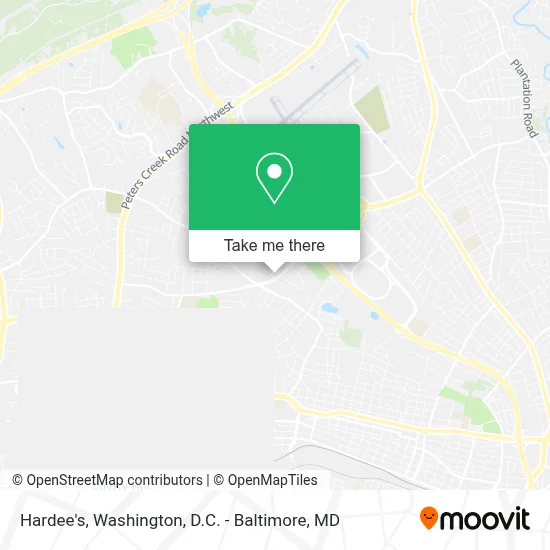 Hardee's map