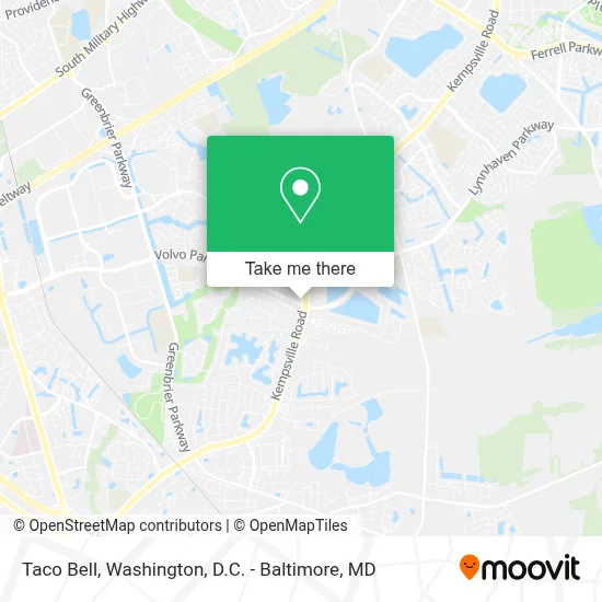 Taco Bell map