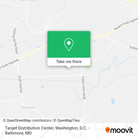 Target Distribution Center map