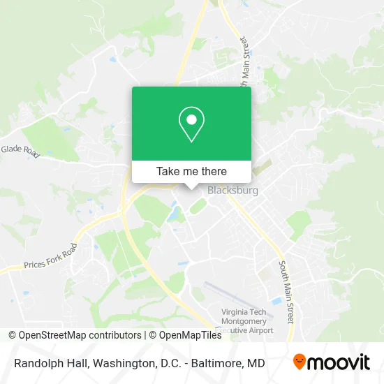 Randolph Hall map
