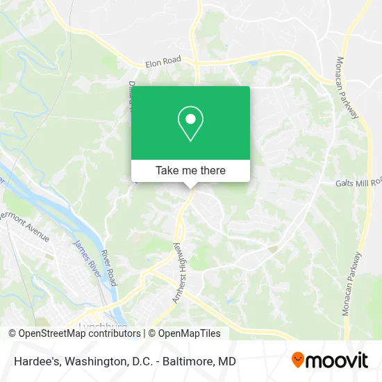 Hardee's map