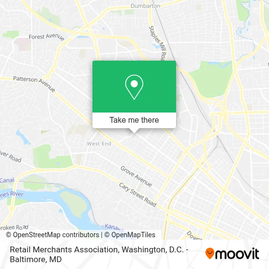 Retail Merchants Association map