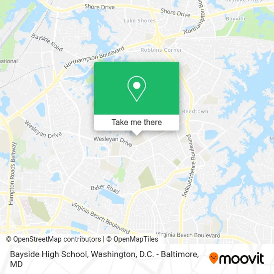 Bayside High School map
