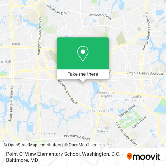 Point O' View Elementary School map