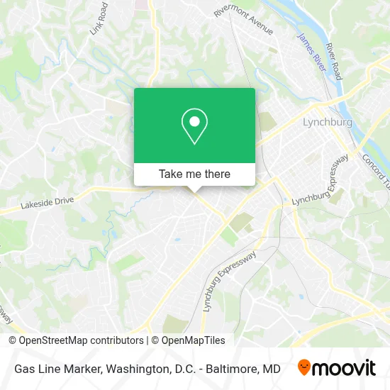 Gas Line Marker map