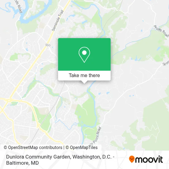 Dunlora Community Garden map