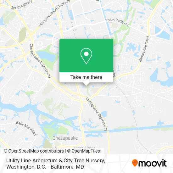 Utility Line Arboretum & City Tree Nursery map