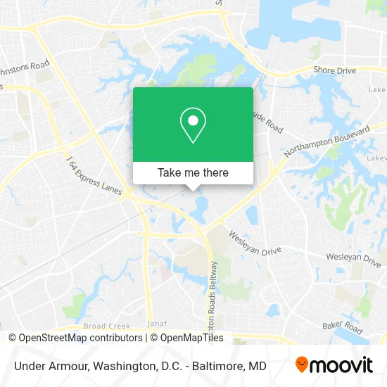 Under Armour map