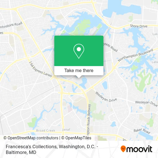 Francesca's Collections map