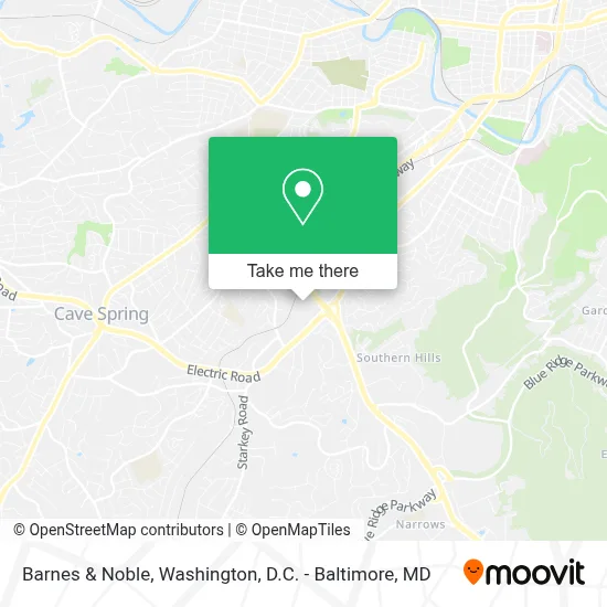 Barnes & Noble map