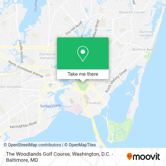 The Woodlands Golf Course map