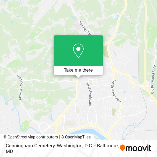 Cunningham Cemetery map