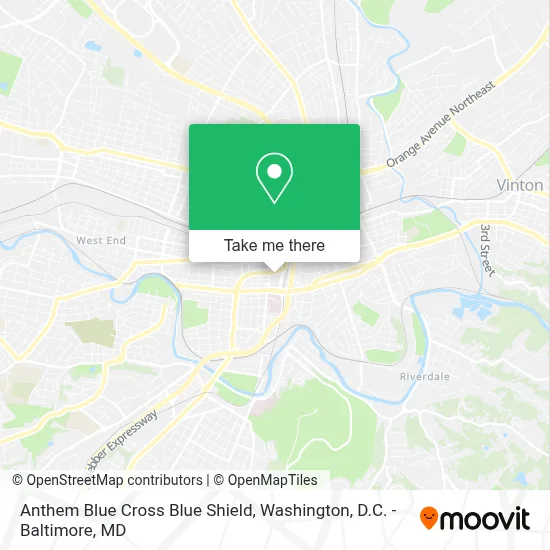 Anthem Blue Cross Blue Shield map
