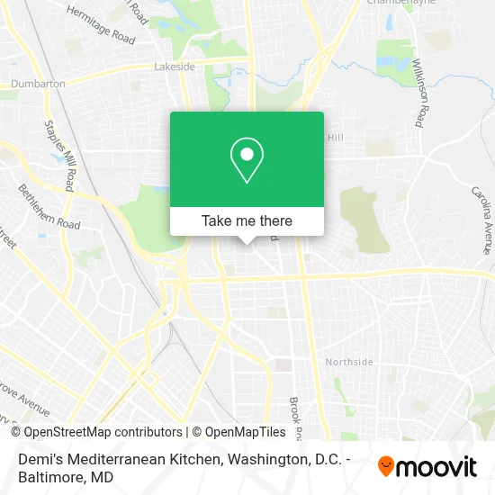 Demi's Mediterranean Kitchen map