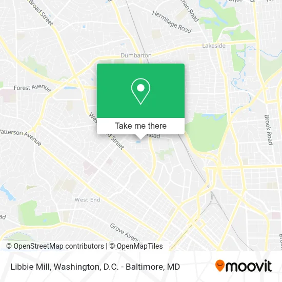 Libbie Mill map