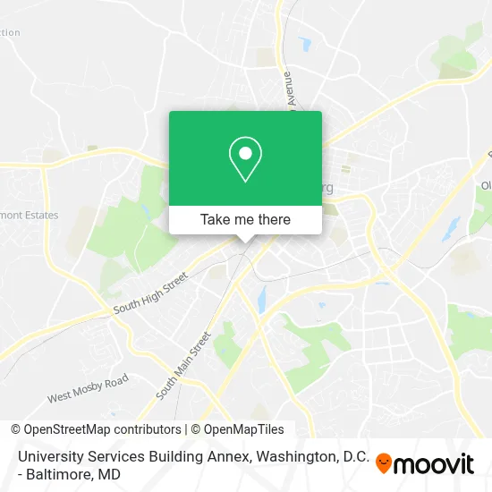 University Services Building Annex map
