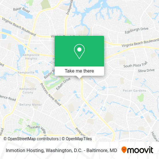 Inmotion Hosting map