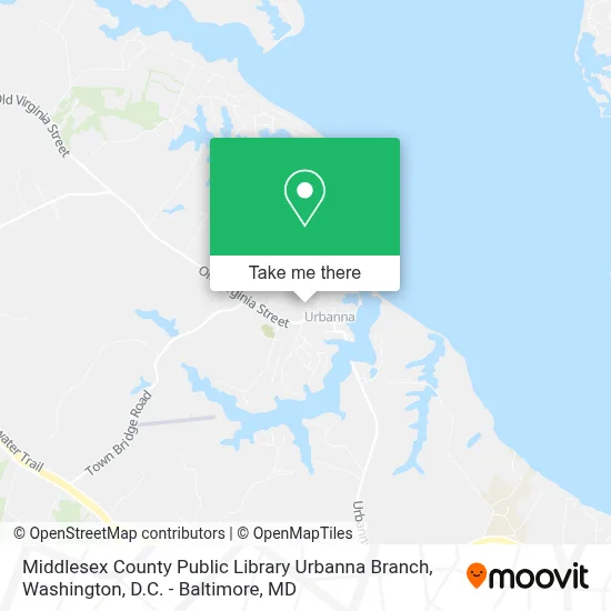 Middlesex County Public Library Urbanna Branch map