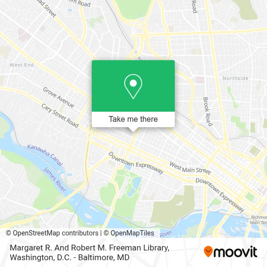 Margaret R. And Robert M. Freeman Library map