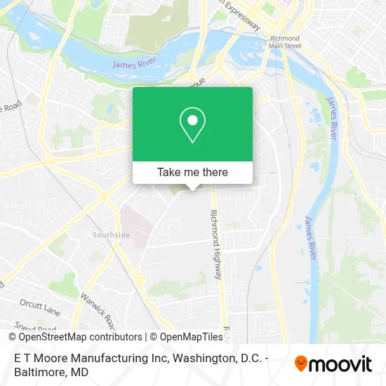 E T Moore Manufacturing Inc map