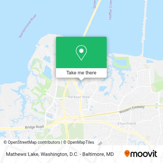 Mathews Lake map