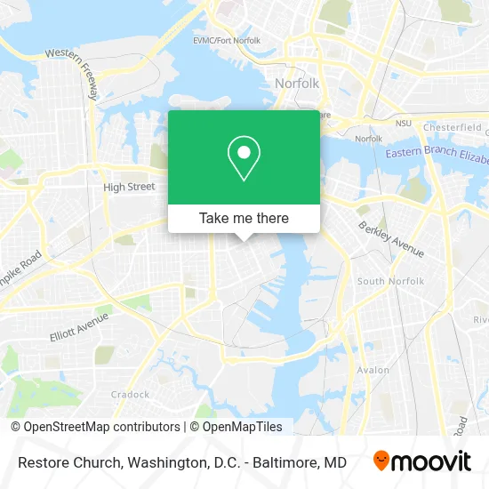 Restore Church map