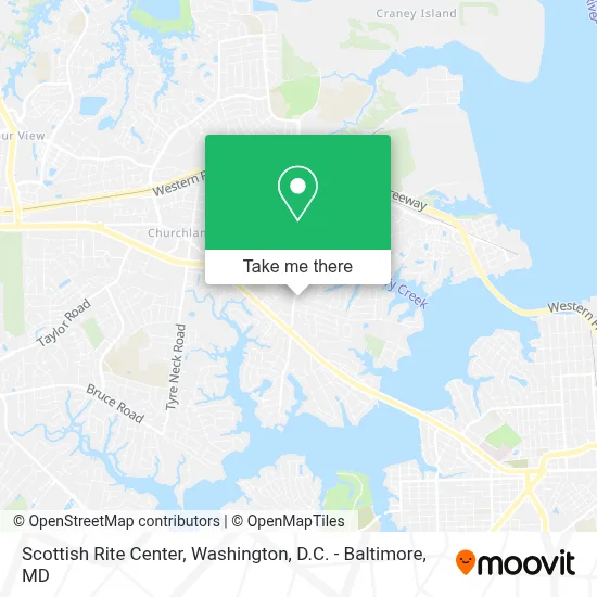 Scottish Rite Center map