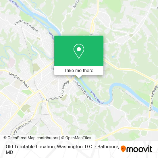Old Turntable Location map