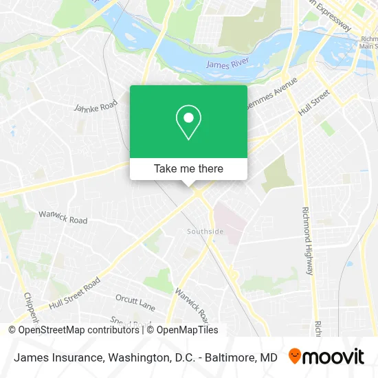 James Insurance map