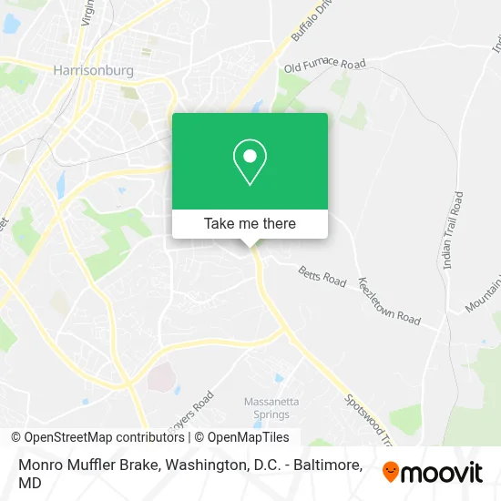 Monro Muffler Brake map