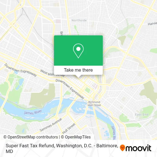 Super Fast Tax Refund map