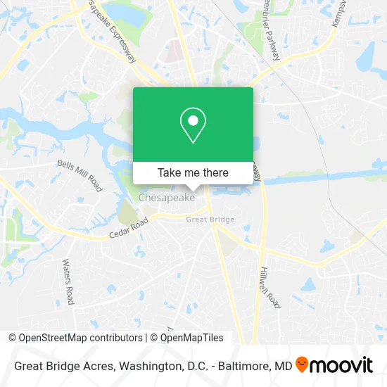 Great Bridge Acres map