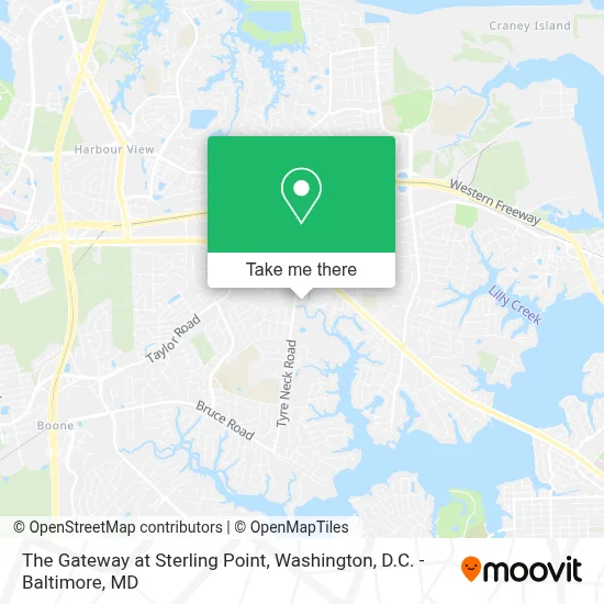 The Gateway at Sterling Point map