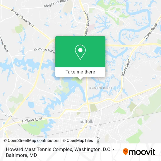 Howard Mast Tennis Complex map