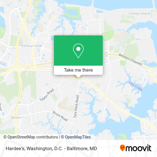 Hardee's map