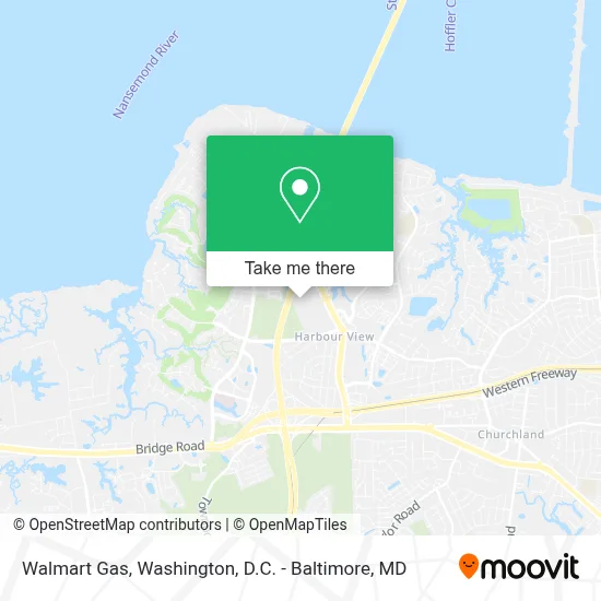 Walmart Gas map