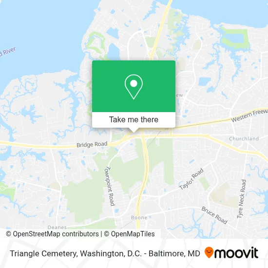 Triangle Cemetery map