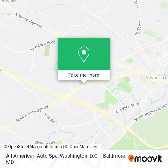 All American Auto Spa map