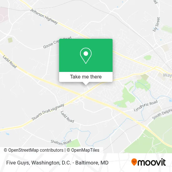 Five Guys map