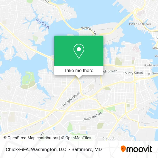 Chick-Fil-A map