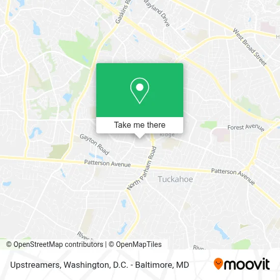 Upstreamers map