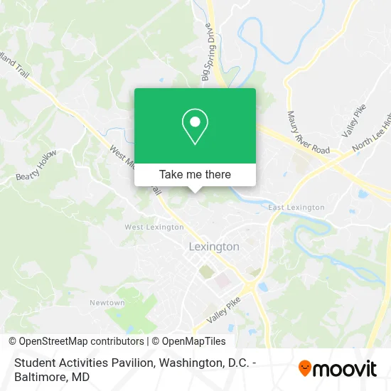 Student Activities Pavilion map