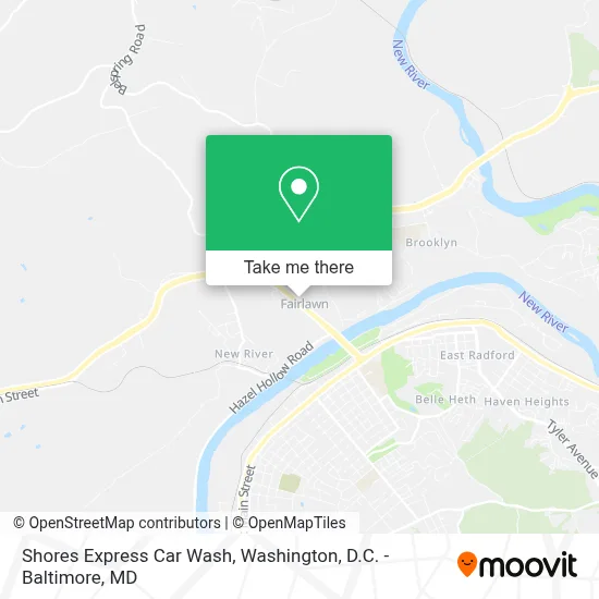 Shores Express Car Wash map