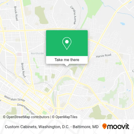 Custom Cabinets map