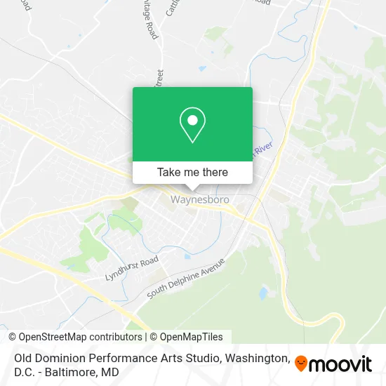 Old Dominion Performance Arts Studio map