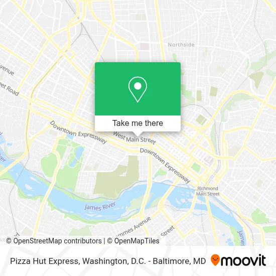 Pizza Hut Express map