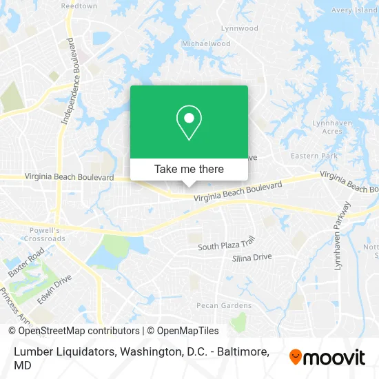 Lumber Liquidators map