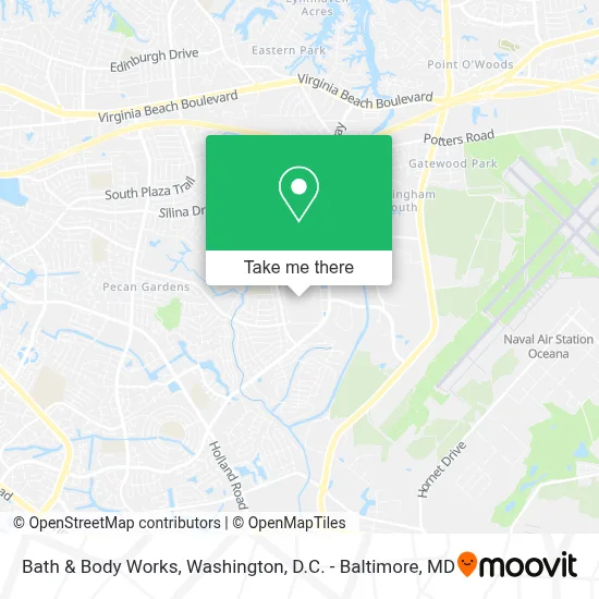 Bath & Body Works map