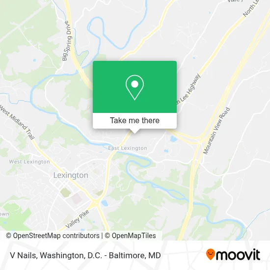 V Nails map